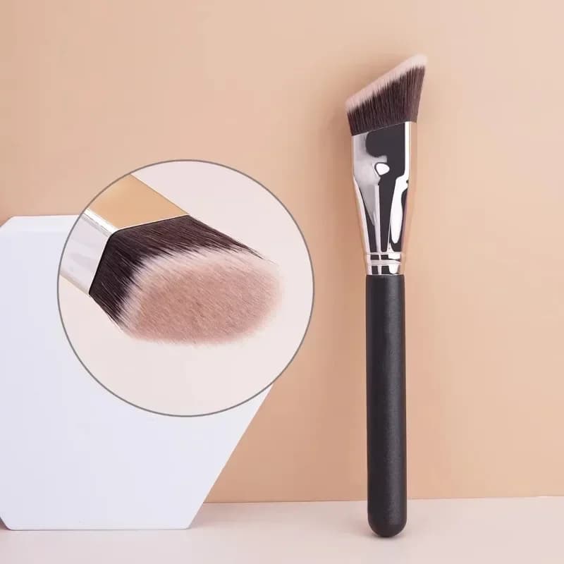 Pennelli per trucco fondotinta piatto angolato Crema per capelli sintetici Fard Correttore liquido Pennello cosmetico Strumenti di bellezza professionali