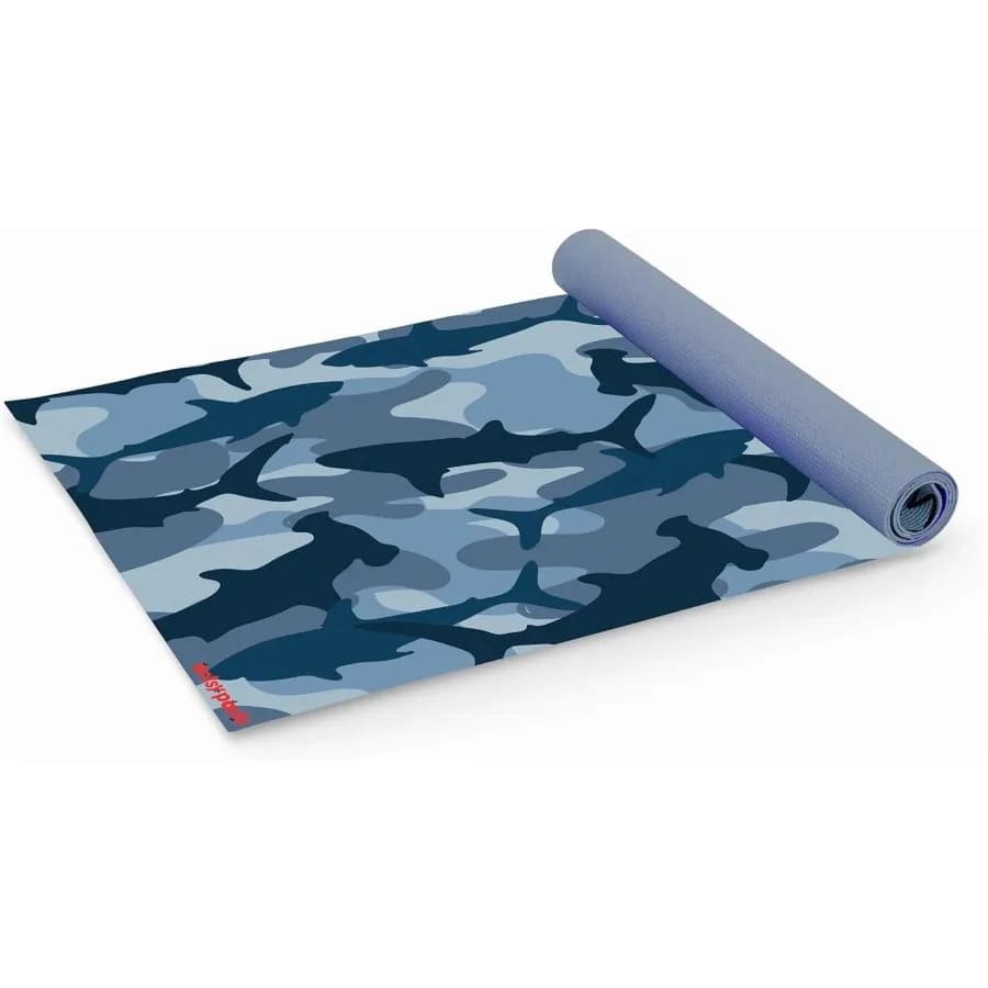 Yoga Mat - Yoga Mat for Yoga Mats for Home Workout Travel Yoga Mat Yoga Mat Non Slip 60 x 24 3mm Free of Toxic Phthalates Shark