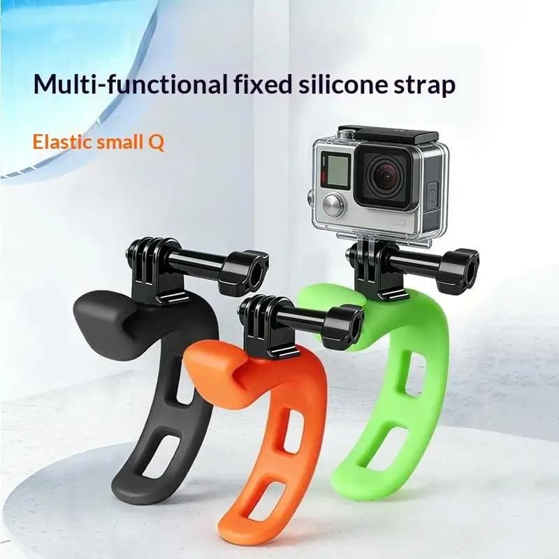 1Pcs Ronkoen Action Camera Adjustable Silicone Mount Mini Flexible Bracket For Insta360 Action Camera Accessories
