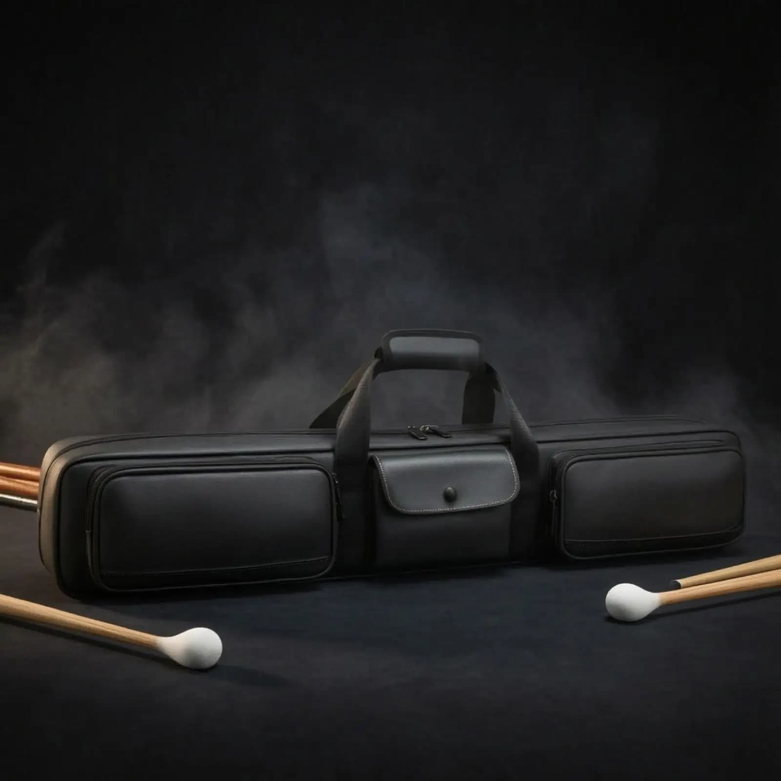 Billiard Cue Carrier Bag Multi Compartment Oxford Case with Adjustable Strap for Snooker Stick Practice Equipment