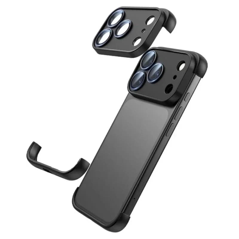 Paraurti in silicone senza telaio con custodia protettiva per obiettivo per IPhone 17 Pro Max 14 13 12 15 16 Pro Max 17Air 16Pro Copertura angolare per iPhone