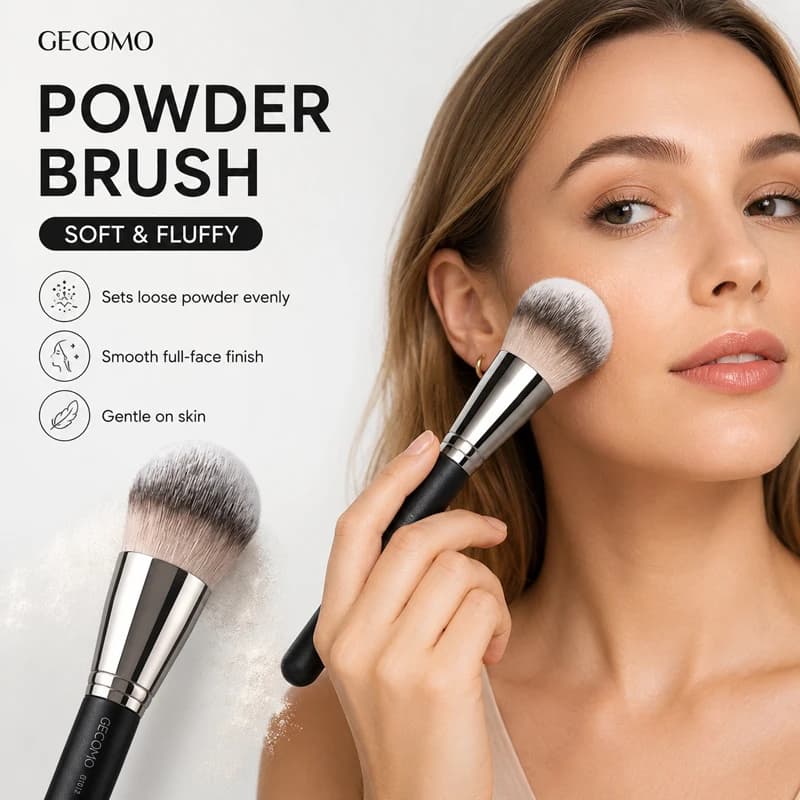 8Pcs Makeup Brush Set Soft Synthetic Bristles Face Eye Lip Tools Powder Blush Eyeshadow Foundation Concealer Beginner Travel Kit