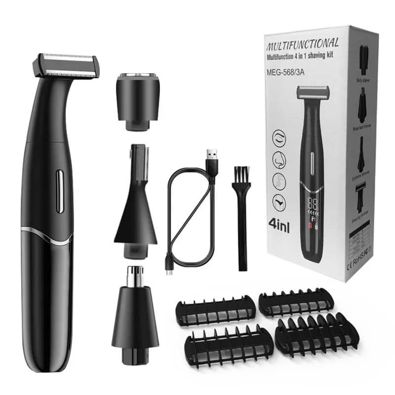 4 in 1 intimate areas Haircut Men's Razor Line Bikini Sensitive Razor Balls Eggs Pubic Hair Shaving Trimmer Face Barba Clipper