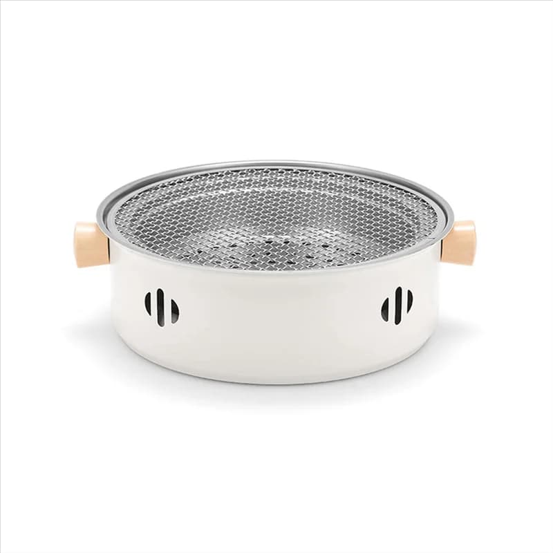 BHTS-Outdoor Camping Barbecue Grill BBQ Stove Multifunction Home Charcoal BBQ Grill With Grill Round Non-Stick Barbecue Stove