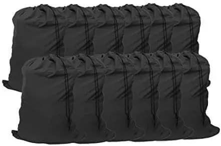Extra large linen bags, 12 pack, travel linen bags with coulisse closure, 30"x40", for university students, dormitories and inhabitants of apartments