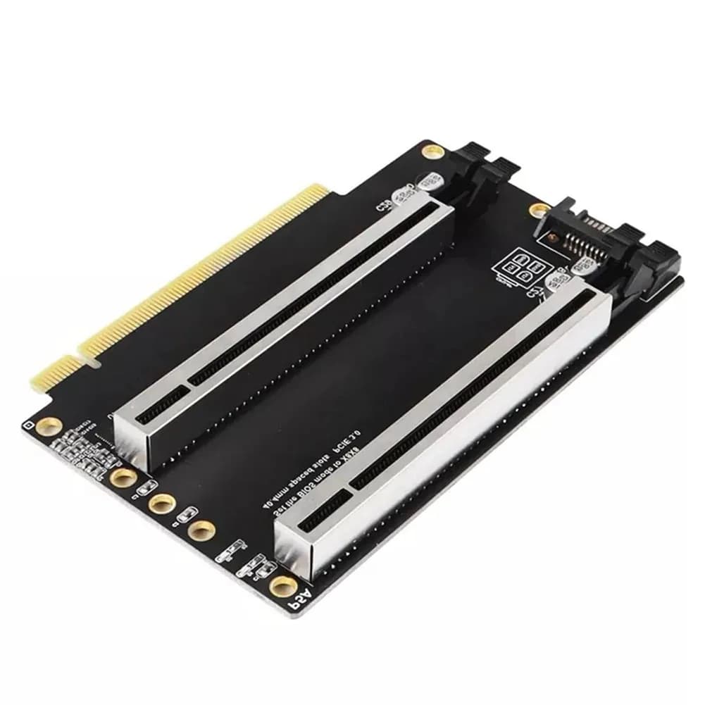 Scheda di espansione a biforcazione Gen3 x16 per supporto operazioni dual x8, mining GPU, cache SSD e acquisizione video