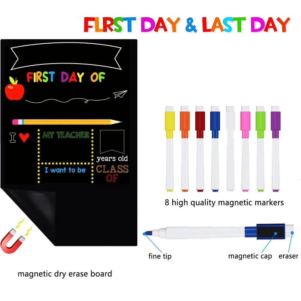 Household Drawing Board PET Blackboard Stickers Magnetic Schedule Magnetic Drawing Board Removable 30*21cm Children