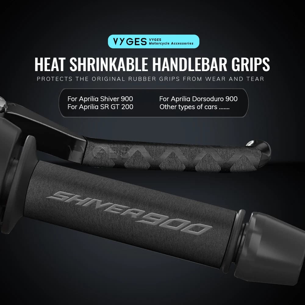 Per Aprilia Shiver 900 Dorsoduro 900 SR GT 200 Moto, Impugnature Termorestringenti per Manubrio, Copri Leva Frizione e Freno, Guanti per Manopole