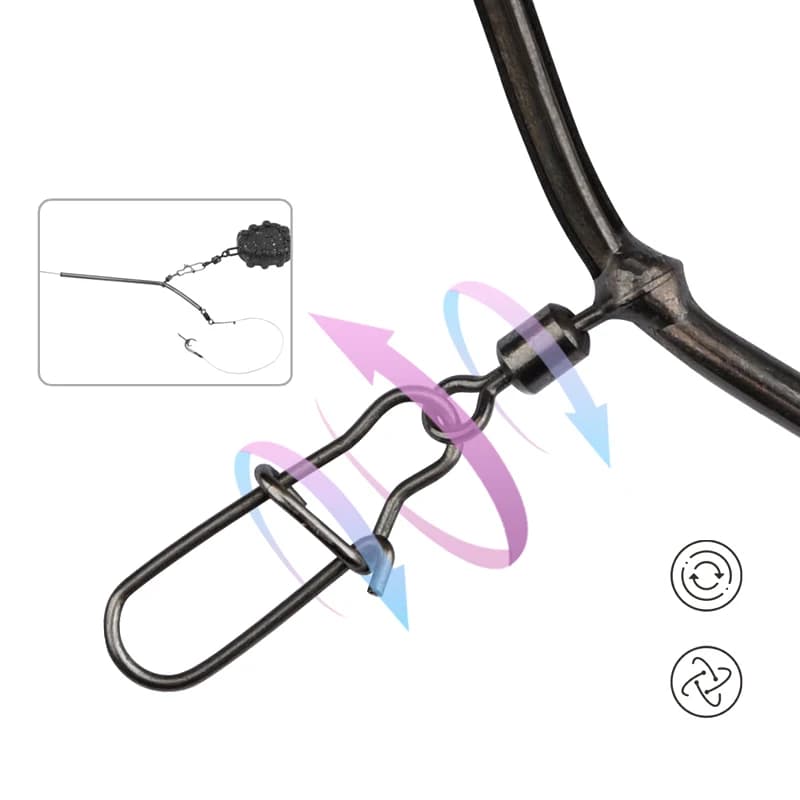 5 pz Equilibrio di Pesca Connettori 5/7/9/12 CM Piccolo Stile Tubo di Ottone Attrezzatura Da Pesca Anti-Groviglio Feeder Boom Accessori Per Pesci