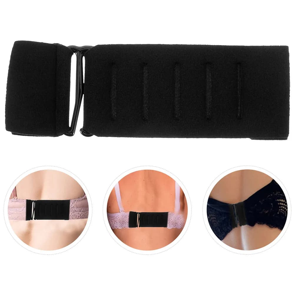 2 Pezzi Estensore Regolabile per Reggiseno Sportivo a 5 Ganci, Clip Elastica Confortevole per Biancheria Intima da Fitness