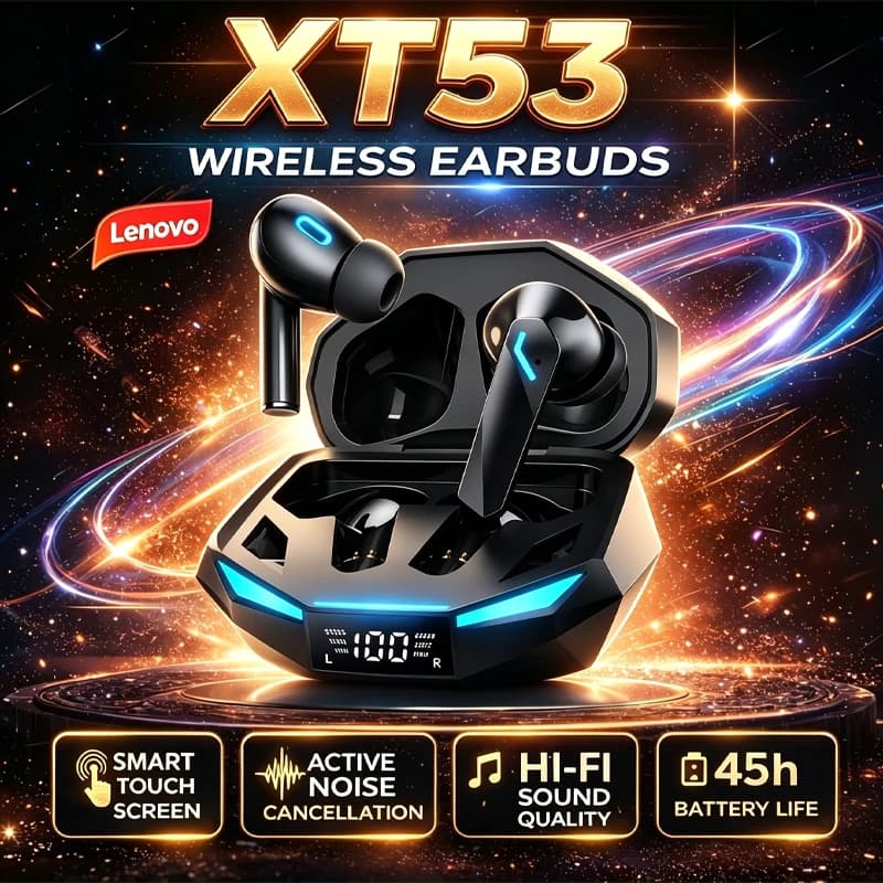 Lenovo XT53 Wireless Bluetooth Earphones TWS Headset Long Endurance HIFI Surround HD Calls Sports Waterproof Gaming Headphones
