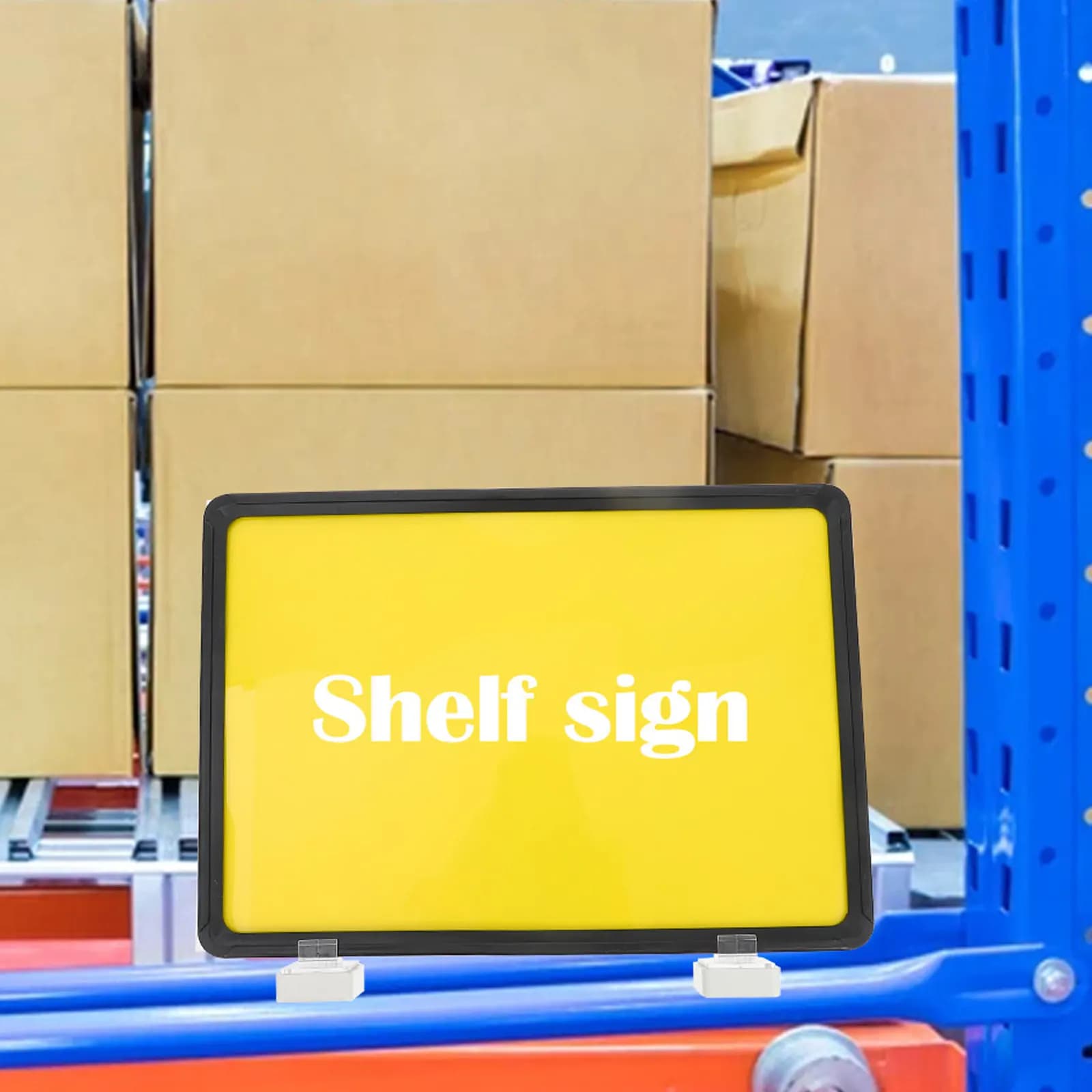 Etichetta magnetica per prezzi da 2 pezzi, struttura stabile resistente all'usura per l'etichettatura degli scaffali, classificazione, supporto multiuso per montaggio su superficie in ferro