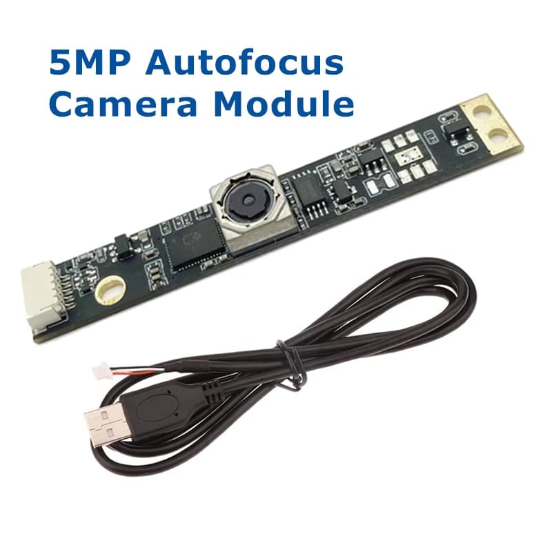 Modulo Fotocamera USB 5MP GC5035 Senza Driver per Laptop, Risoluzione 2592x1944, Autofocus, Plug and Play, Senza Wi-Fi