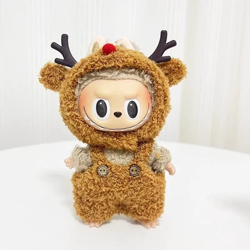 13 Kinds Cute Mini Plush Doll'S Clothes Outfit Accessories For Labubu II Idol 17cm Dolls Sitting Party Clothing DIY Gift