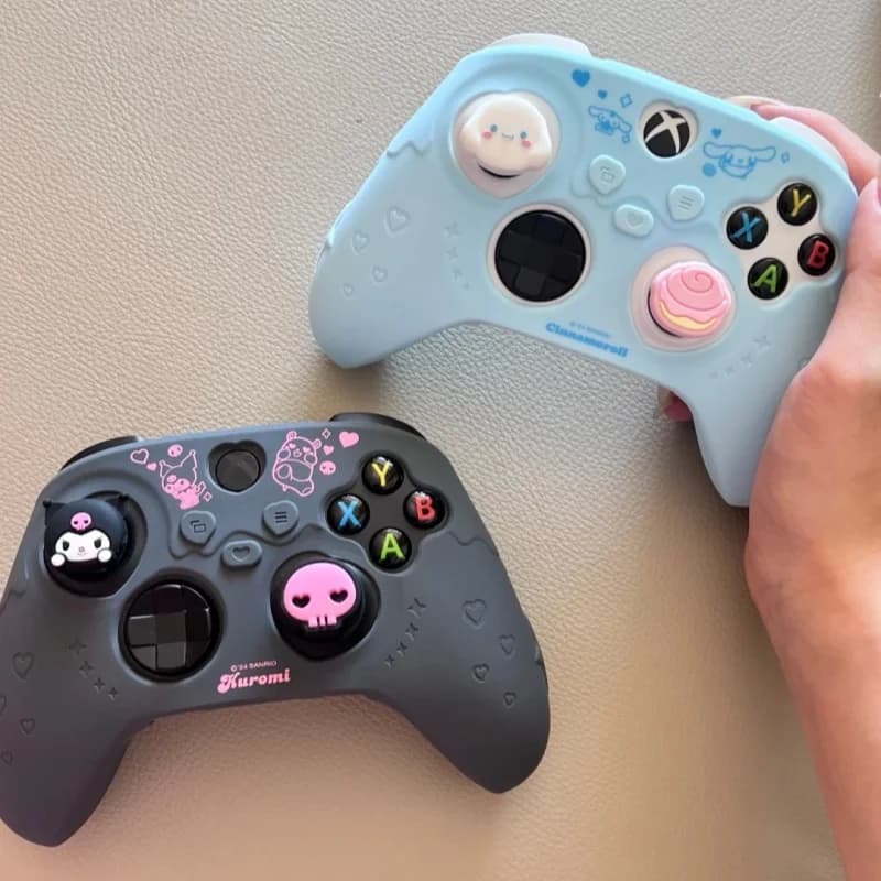 Custodia Protettiva in Silicone Morbido Kuromi per Controller Xbox One S, Cover per Gamepad, Accessori per Giochi, Custodie per Joystick, Regalo