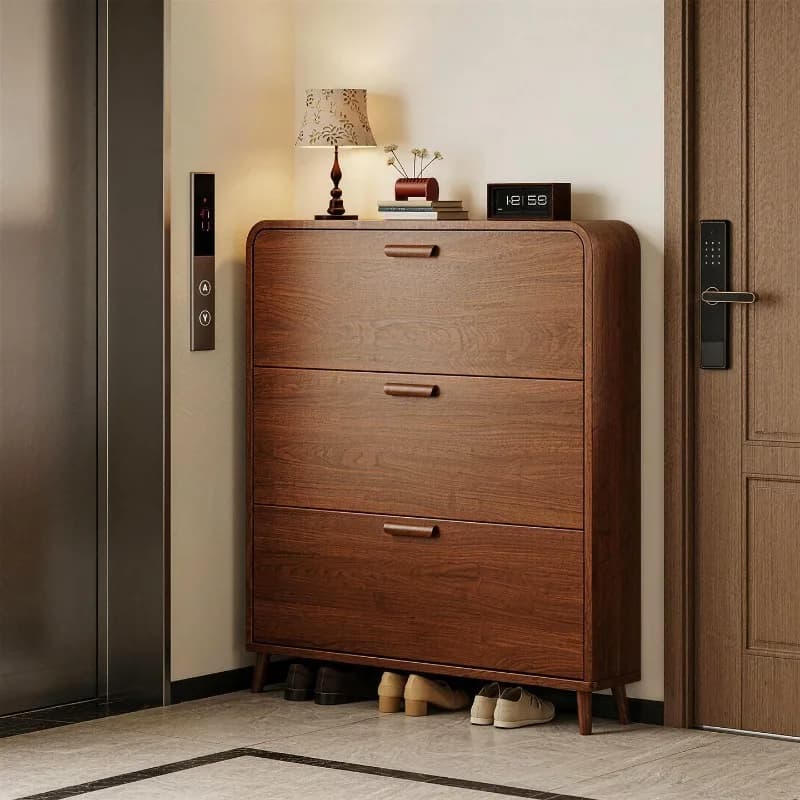 Mobiletto Portascarpe Organizzatore di Lusso, Espositore Verticale per Ciabatte, Scaffale Moderno per Scarpe, Arredamento per Ingresso