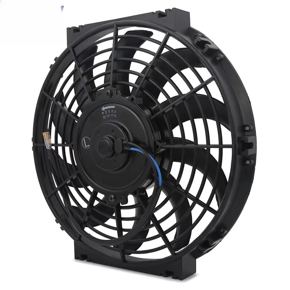 10 Inch S-Blade Electric Radiator Cooling Fan Universal 12V 80W Push/Pull Car Fan Slim Design