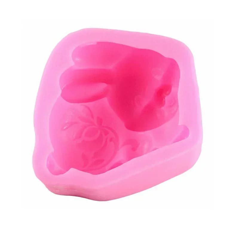 Easter Rabbit Silicone Mould Resin Clay Soap Mold Candle Bunny Mold Fondant Cake Decor Molds