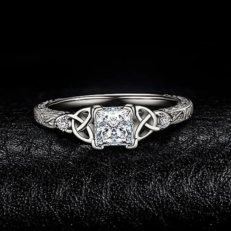 Luxury Ring with Zirconia Set for Women 2025, Elegant Satin Accessory for Banquets, Wholesale