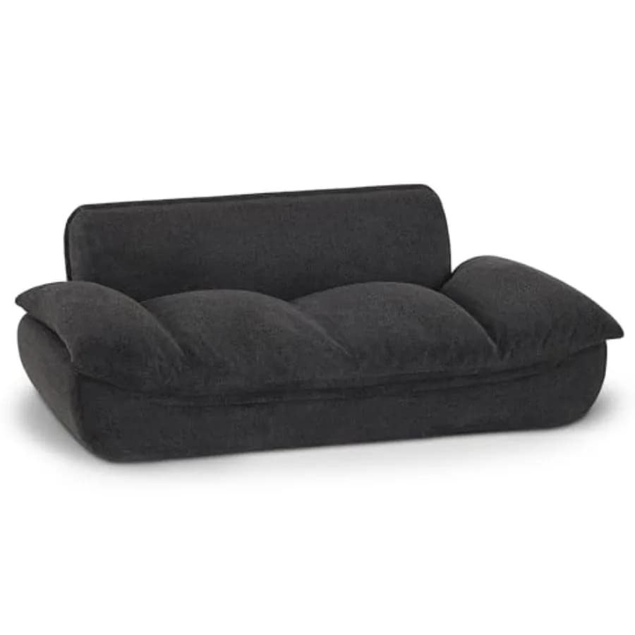 Large Size Dog Sofa in Fabric with Anti-Slip Base PS215 Black