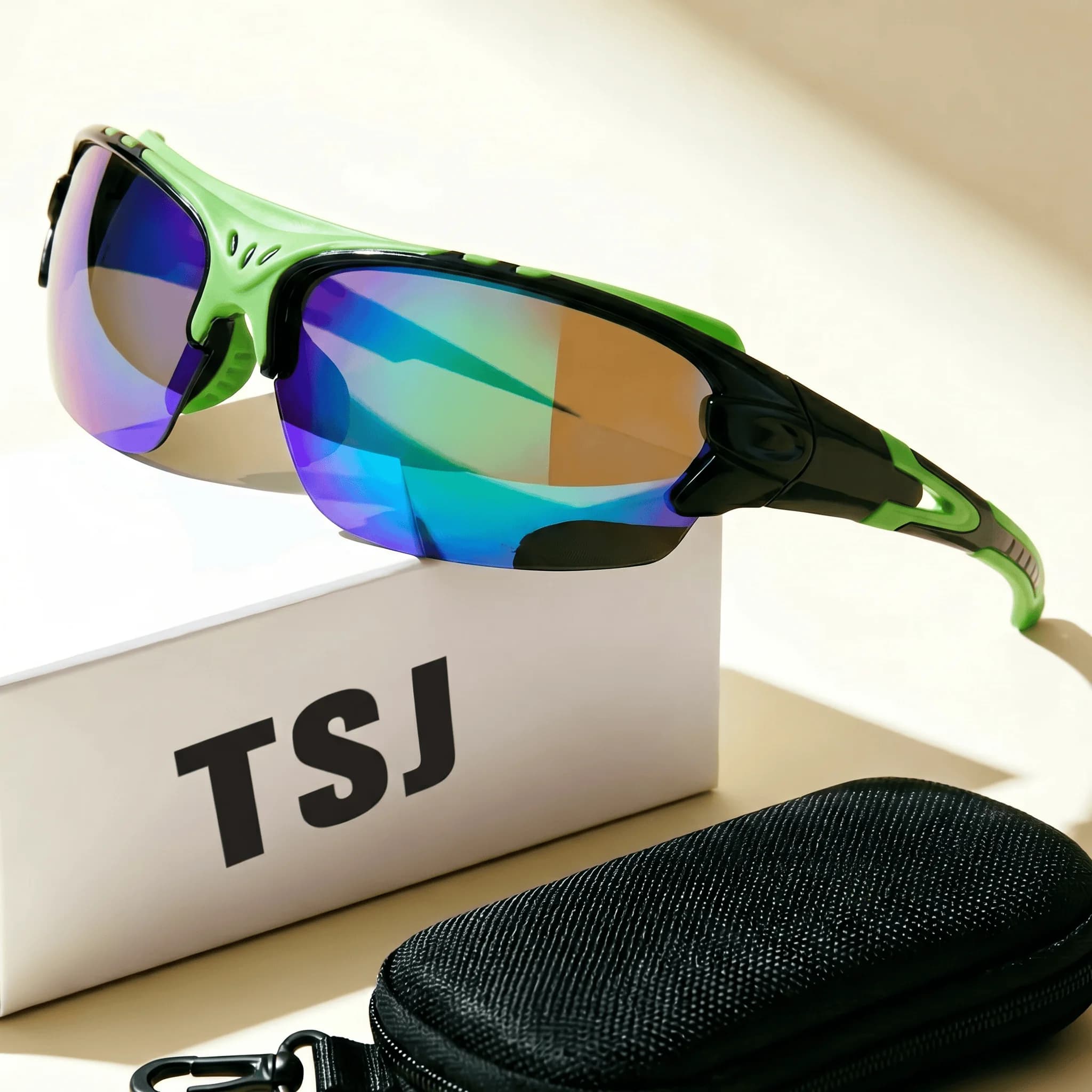 TSJ round Cycling Glasses Sand-Proof Colorful Driving Goggles Mountaineering Snow Mountain Outdoor Riding Sunglasses