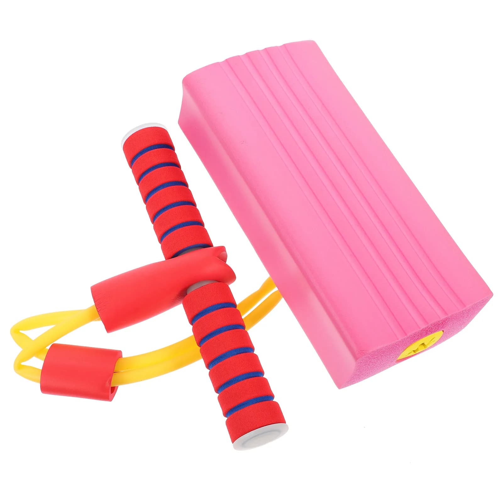 Rana Saltellante Colorata, Regalo Educativo Sportivo per Bambini, Design con Impugnatura Antiscivolo, Materiale Premium Sicuro, Rosa