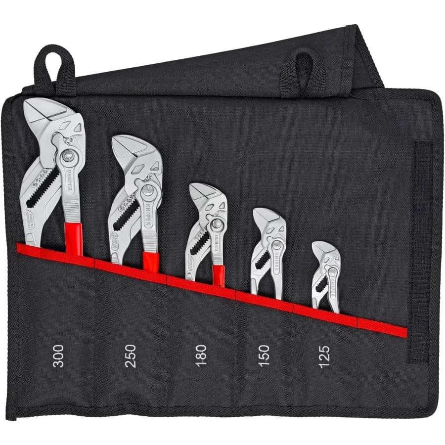 Set di 5 Pinze e Chiavi S4 con Borsa Porta Attrezzi