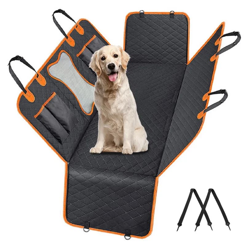 Per Tesla Model Y 3 S X 2020-2024 impermeabile Car Dog Seat Cover Mat sedile posteriore amaca per animali domestici durevole antiscivolo con finestra in rete