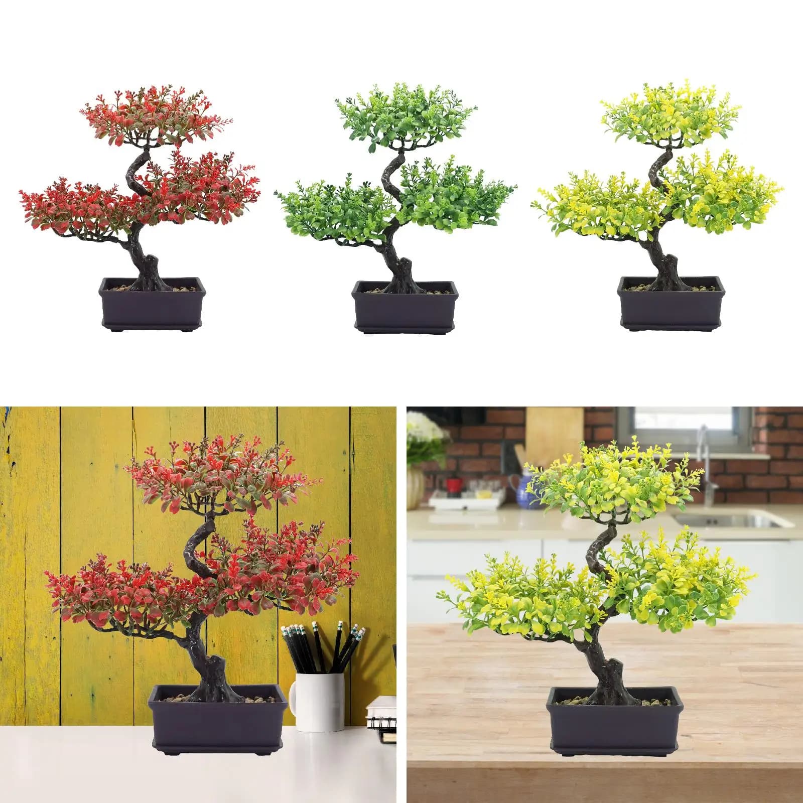 Decorative ornament fake tree bonsai artificial for living room desk vegetable decoration plant bonsai fake