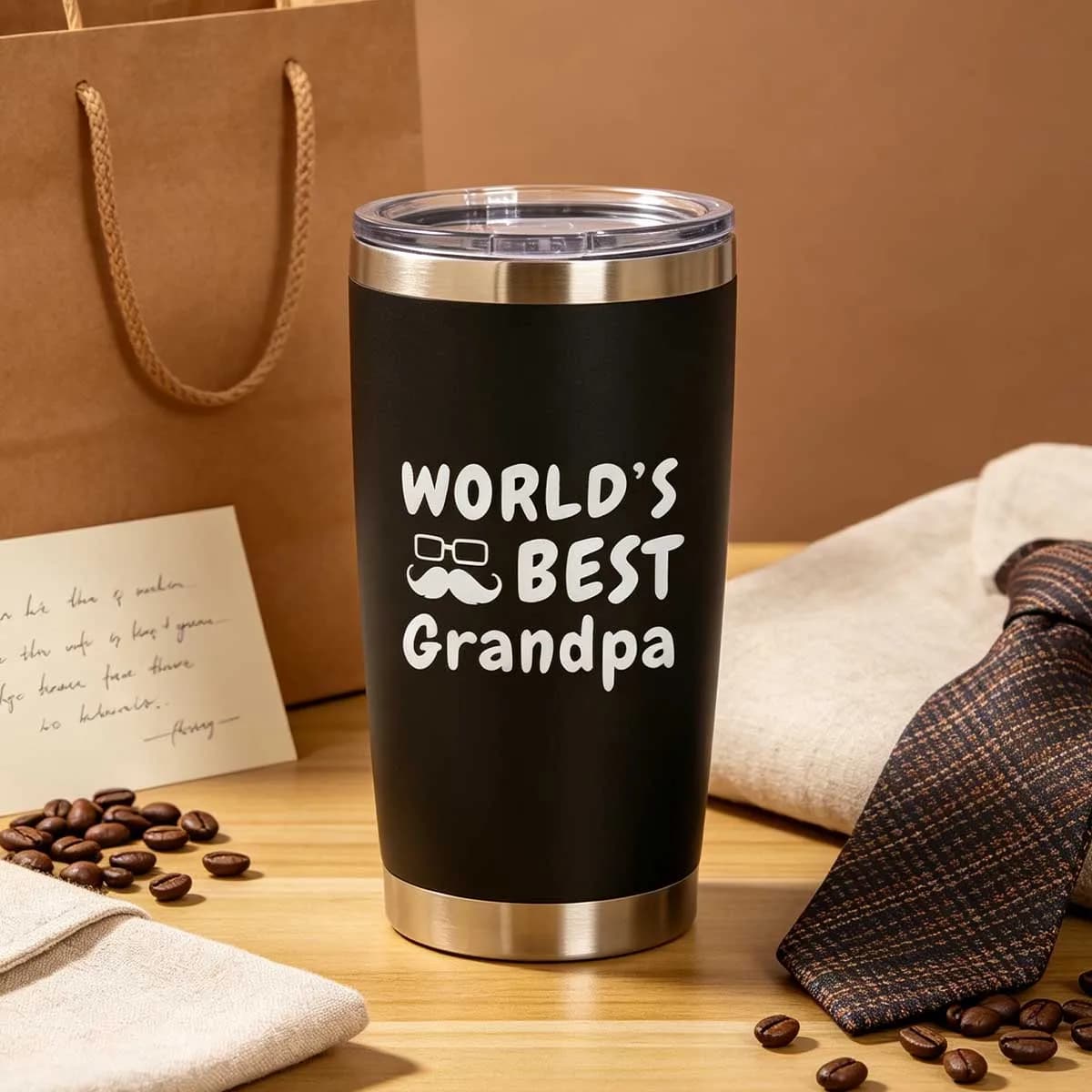 Grandpa Gifts for Christmas, Custom Gift for Men,Personalized Grandpa 20oz Tumbler, Gift for Father's Day Grandad from Grandkids