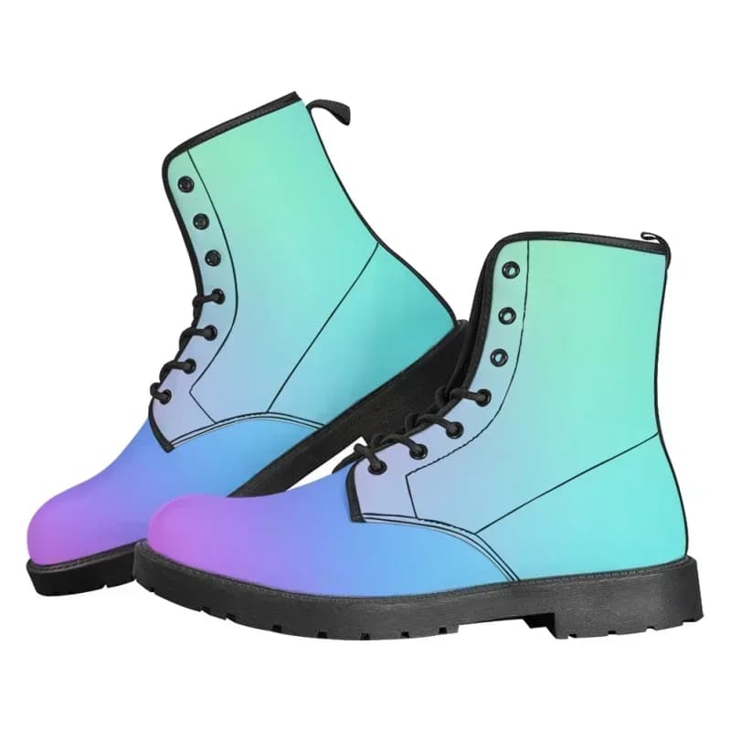 Stivali da donna autunno inverno, design personalizzato, in pelle PU, stivali con tacco basso, alla moda, antiscivolo, con lacci, stivaletti alla caviglia, Botas Mujer