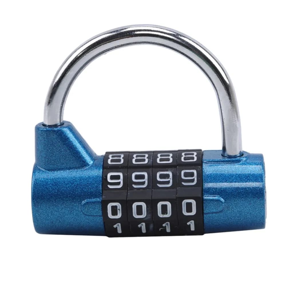 Combinazione multifunzionale Lucchetto di sicurezza a 4 cifre Armadietto da palestra Cassetto Armadietto per bagagli Cassetta degli attrezzi Serratura per porta Lucchetto per porta