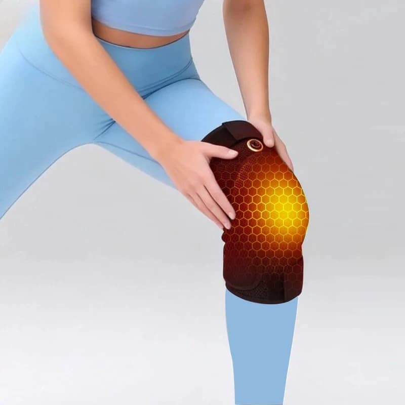Supporti Elettrici Riscaldati per Ginocchia, Massaggio Muscolare, Comfort Articolare, Sollievo dal Disagio, per Amanti dello Sport e Anziani, Ortesi per la Cura del Ginocchio