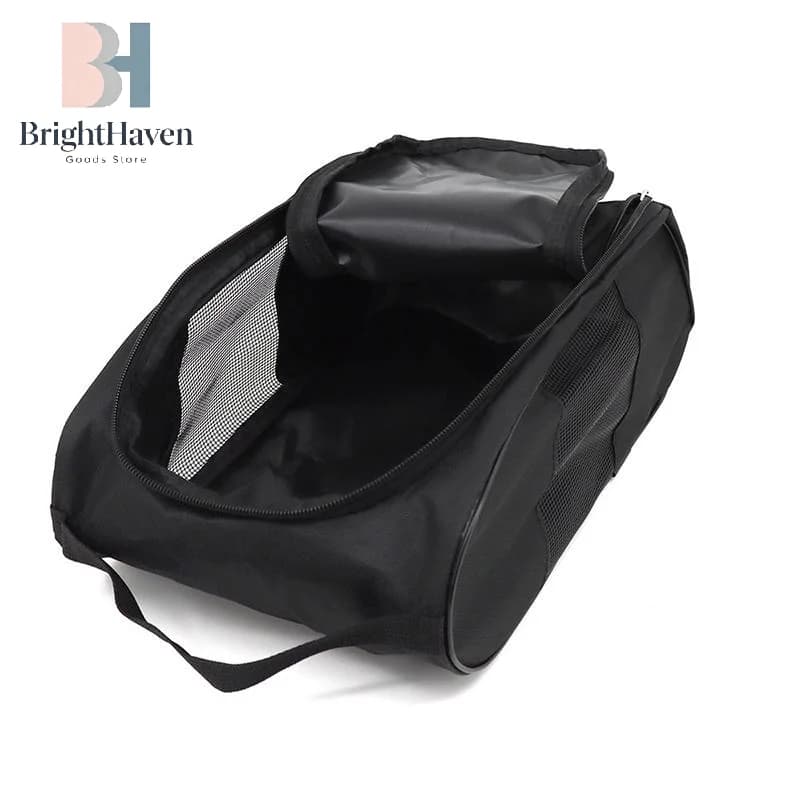 Outdoor Sports Shoe Bag Mesh Breathable Basketball Waterproof Shoe Bag Portable Travel Shoe Storage Bag Dust-Proof Compartments
