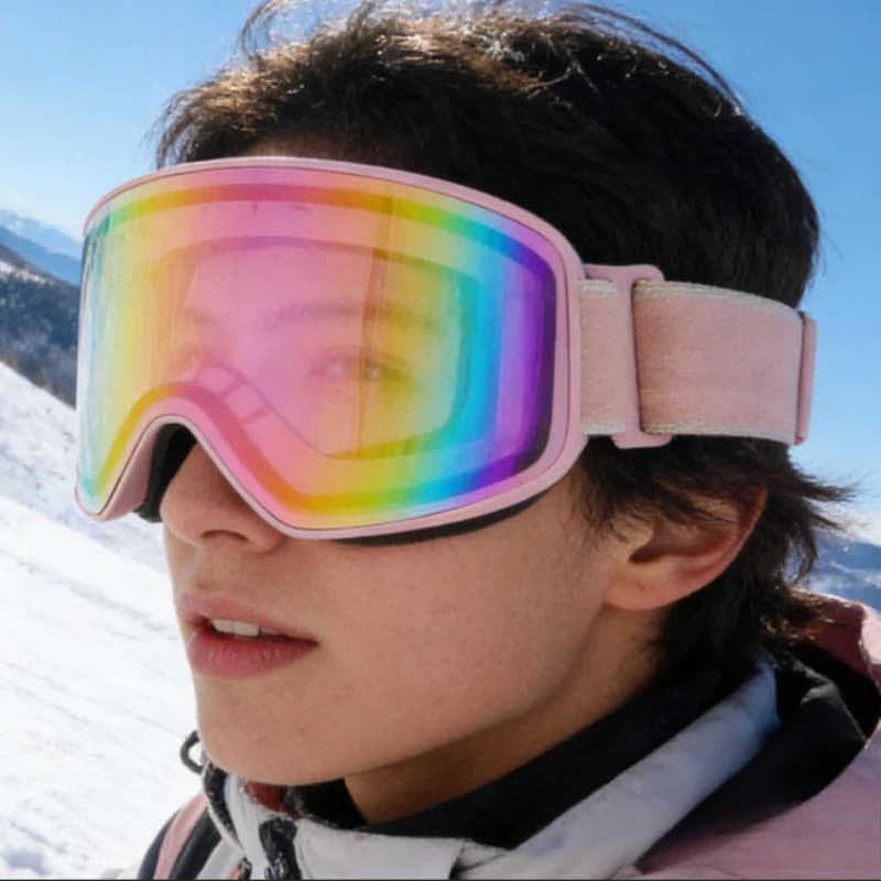 Occhiali Protettivi per Sci e Snowboard, Maschera per Casco da Moto, Occhiali Antivento e Antipolvere per Sport all'Aperto, Occhiali da Motocross