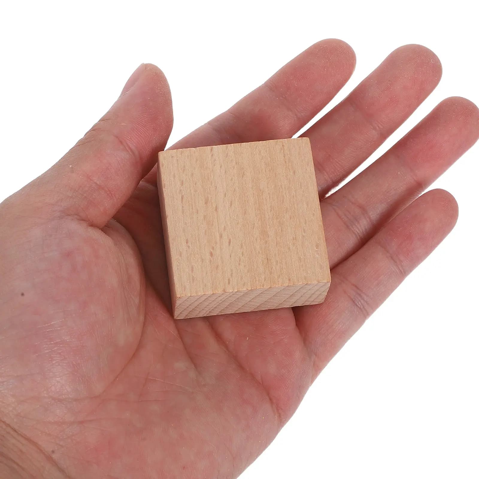 Set di 15 Blocchi di Legno per Bambini, Forme Geometriche Solide in Faggio Naturale, Gioco Educativo di Costruzione, Ordinamento e Impilamento per l'Educazione Matematica Prescolare