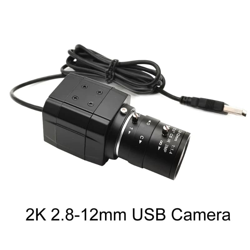 HD CS 5-50mm Varifocal Lens Industrial 30fps 4K 8MP CCD IMX415 USB Webcam 2K 4MP F5253 PC Video Usb Camera UVC OTG Live Teaching