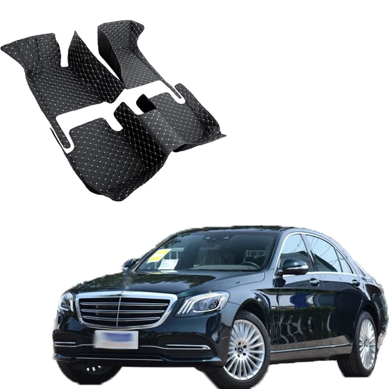 Interior accessories Car mats for Benz Classe S Five Seats W222 2014-2016 2017 2018 2019 2020 Custom Car Mats Auto
