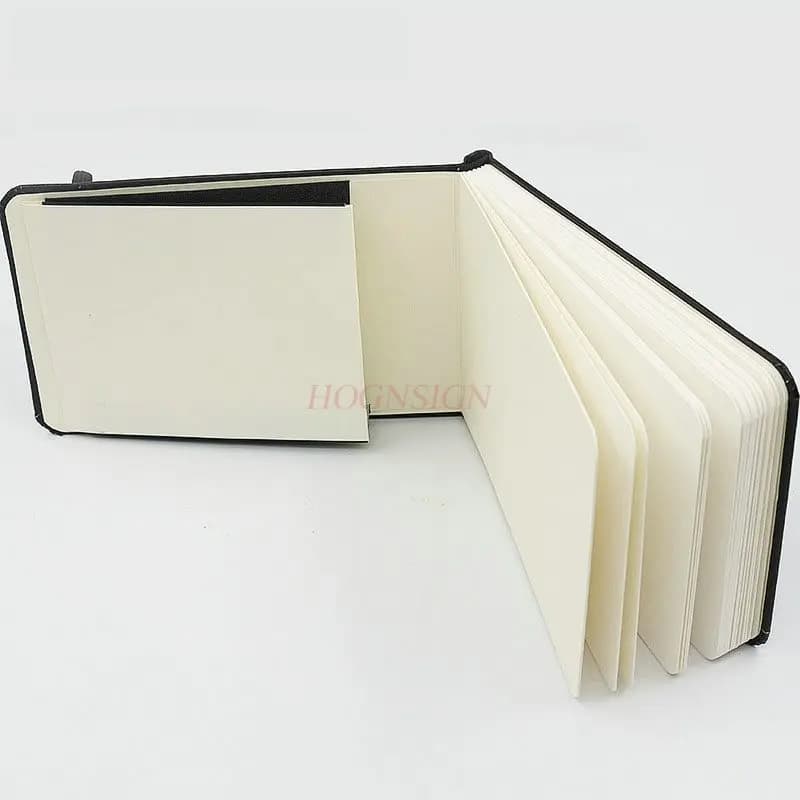1pcs Cotton pulp, leather, watercolor, notebook, portable sketchbook, sketchbook, medium coarse grain, fine grain, plain copy