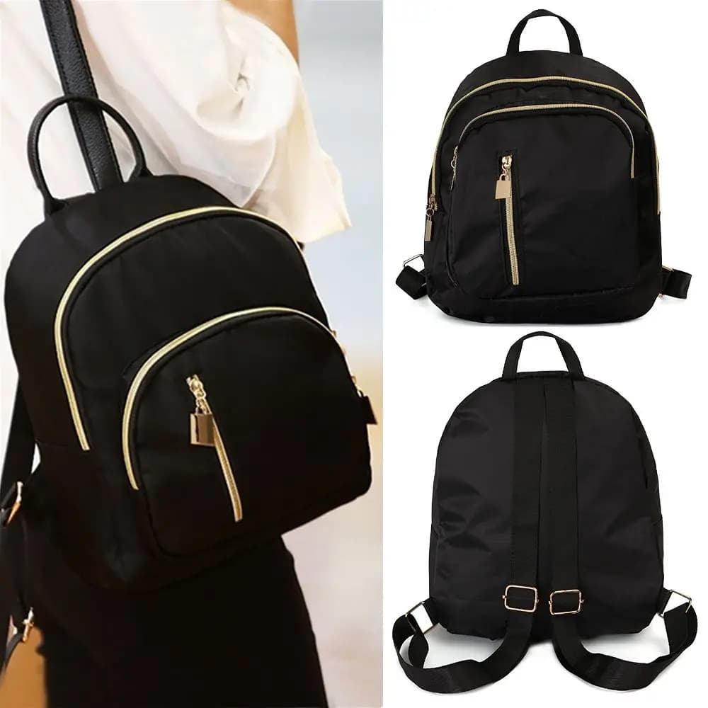 Mini zaino multifunzione da donna Fashion Girl Oxford Daypack Travel Cute zaino borsa a tracolla borsa da ragazza nera
