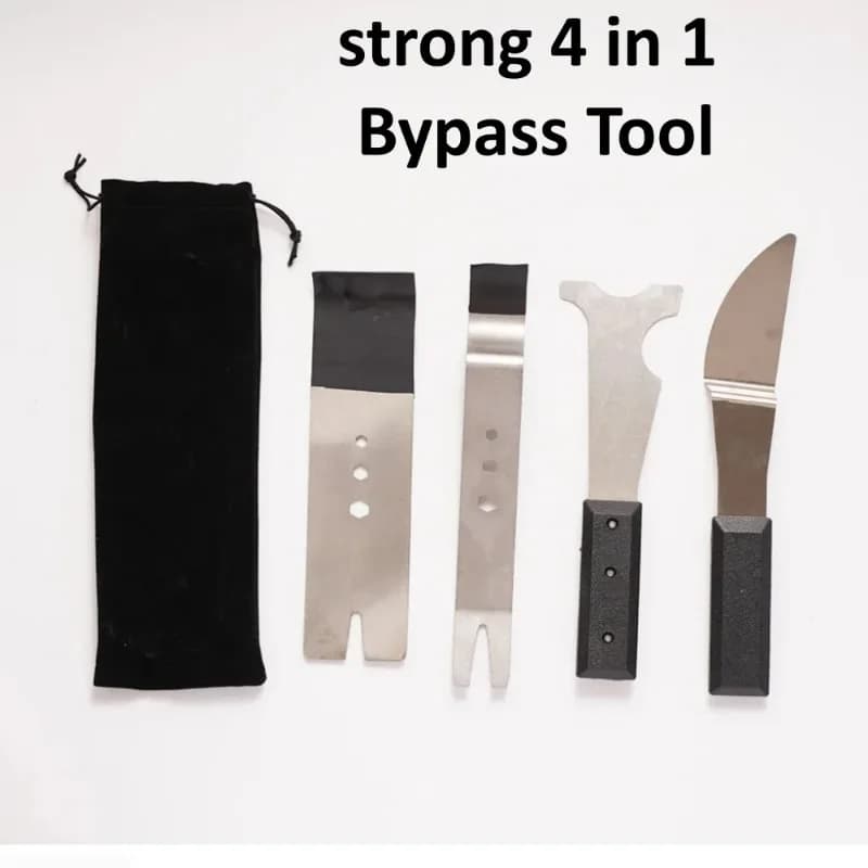 Set of 4 tools for insert locks, for opening house locks and doors, DIY tools for hole opening.