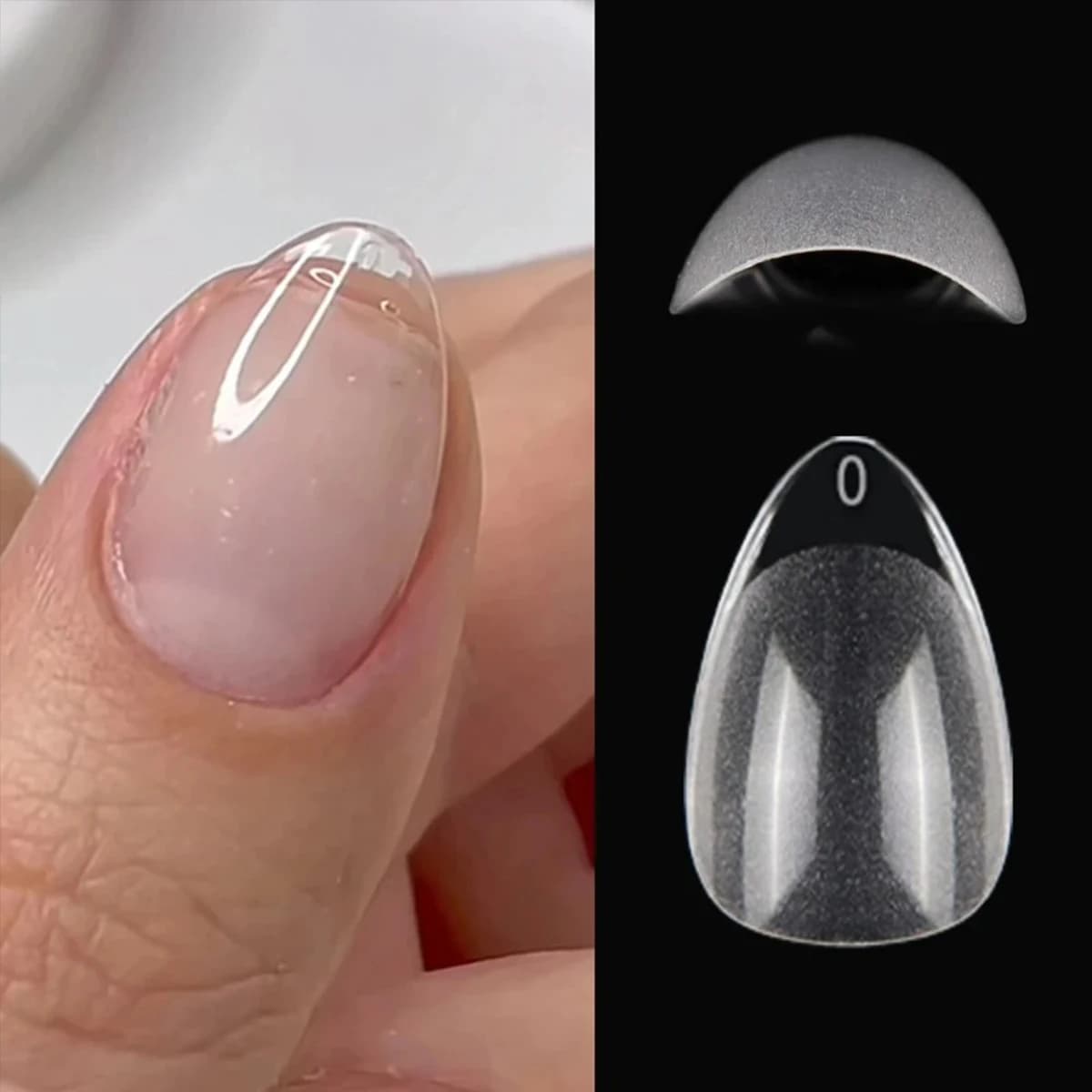 Super Short XXS Almond Shaped Soft Gel Nail Tips 120pcs Full Cover Sculpted Press on Fake Nails for Small Nail Beds