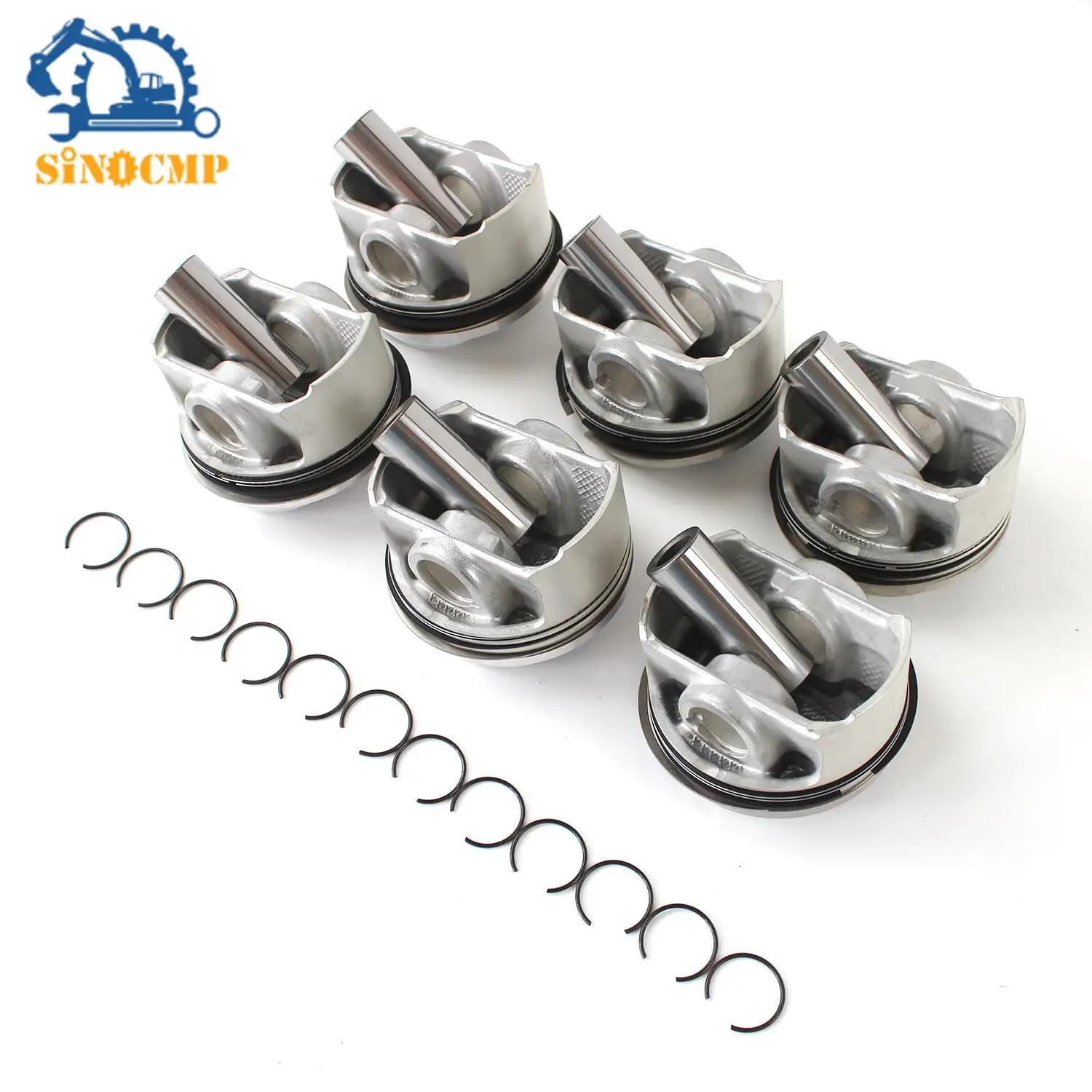 3.0T Gruppo pistone e anello pistone 06E 107 066 DM 06E 107 065 DM 06E 198 151 Q Misura per VW Touareg AUDI A6 Q7 Parte motore auto