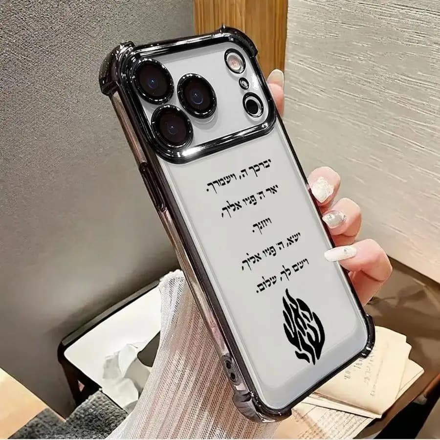 Custodia per telefono con cover trasparente con motivo a fiamma nera per iPhone 13 12 11 Pro Max 16e 17 Air 16 15 14 Plus