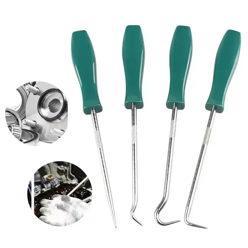 4pcss Car O-Ring Rubber Oil Seal Hook Combination Puller Remover Practical Parts Tyre Repair Essential Auto Motorcycle