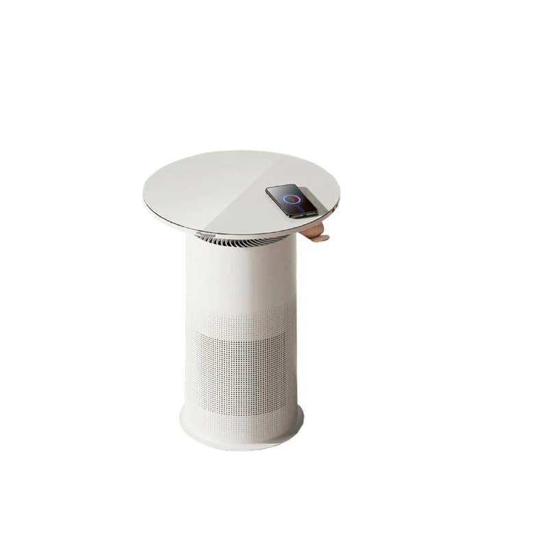 Elegante purificatore d'aria da tavolo 3 in 1 filtro Hepa purificatore d'aria ricaricabile wireless ventilatore senza lama