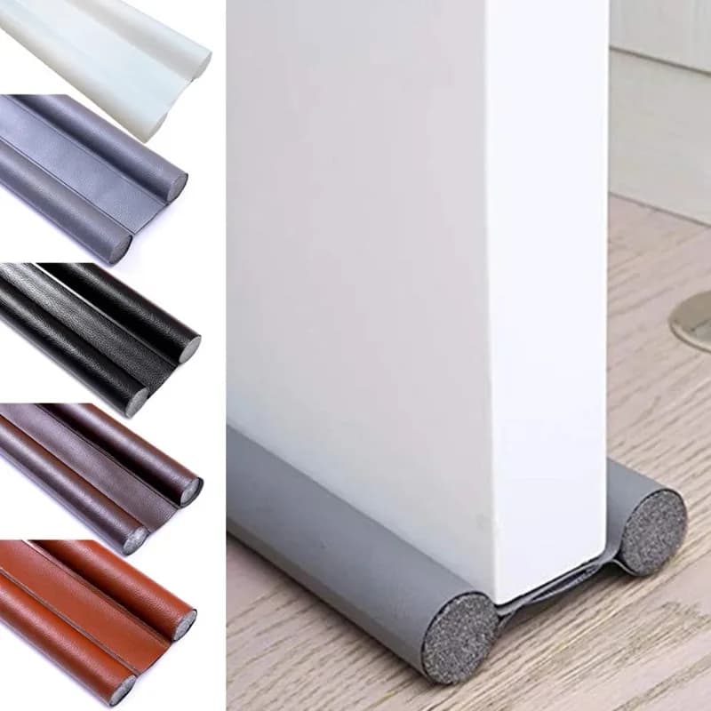 Anti-wind and Dust Gaskets for Doors, Lower Protection, Double Insulating Block