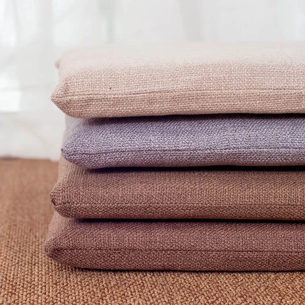 New Removable Linen Chair Cushion Thickened Washable Tatami Cushion Breathable Soft Computer Chair Cushion