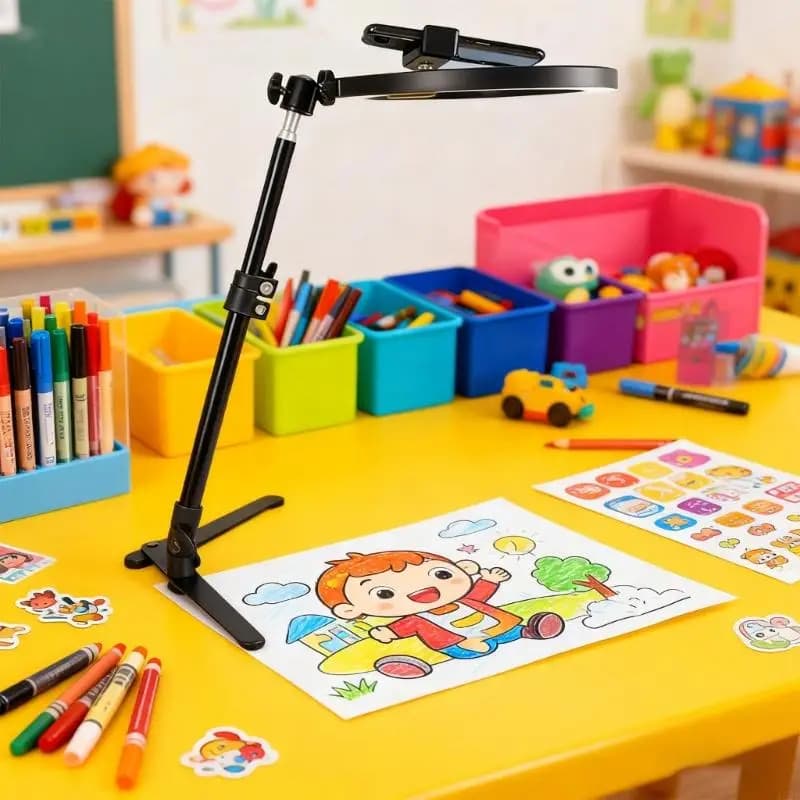 462E Table Tripod Carbon Steel Frame Adjustable height for live streaming cooking scan