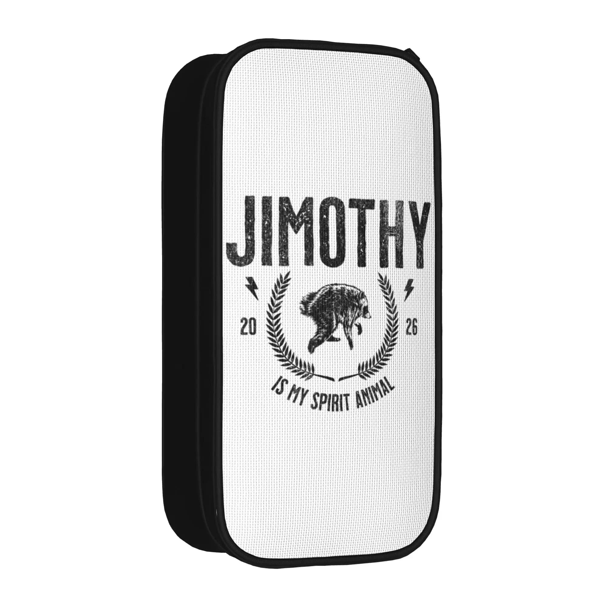 Lovely Jimothy My Spirit Animal Viral Raccoon Pencil Case Meme Pencil Pouch Pen Student Large Storage Bag School Gift Stationery